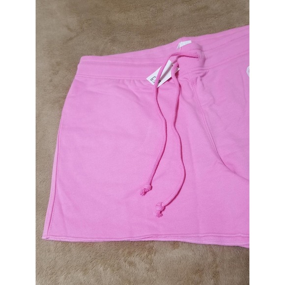 GAP NWT Women's Shorts Logo Graphic Soft Comfy Fleece Size Small Pink Ye… - Picture 5 of 11